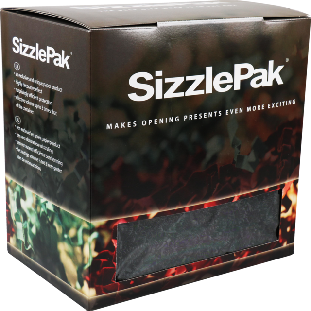 SizzlePak® Vulmateriaal, papier, 1.25kg, zwart 1
