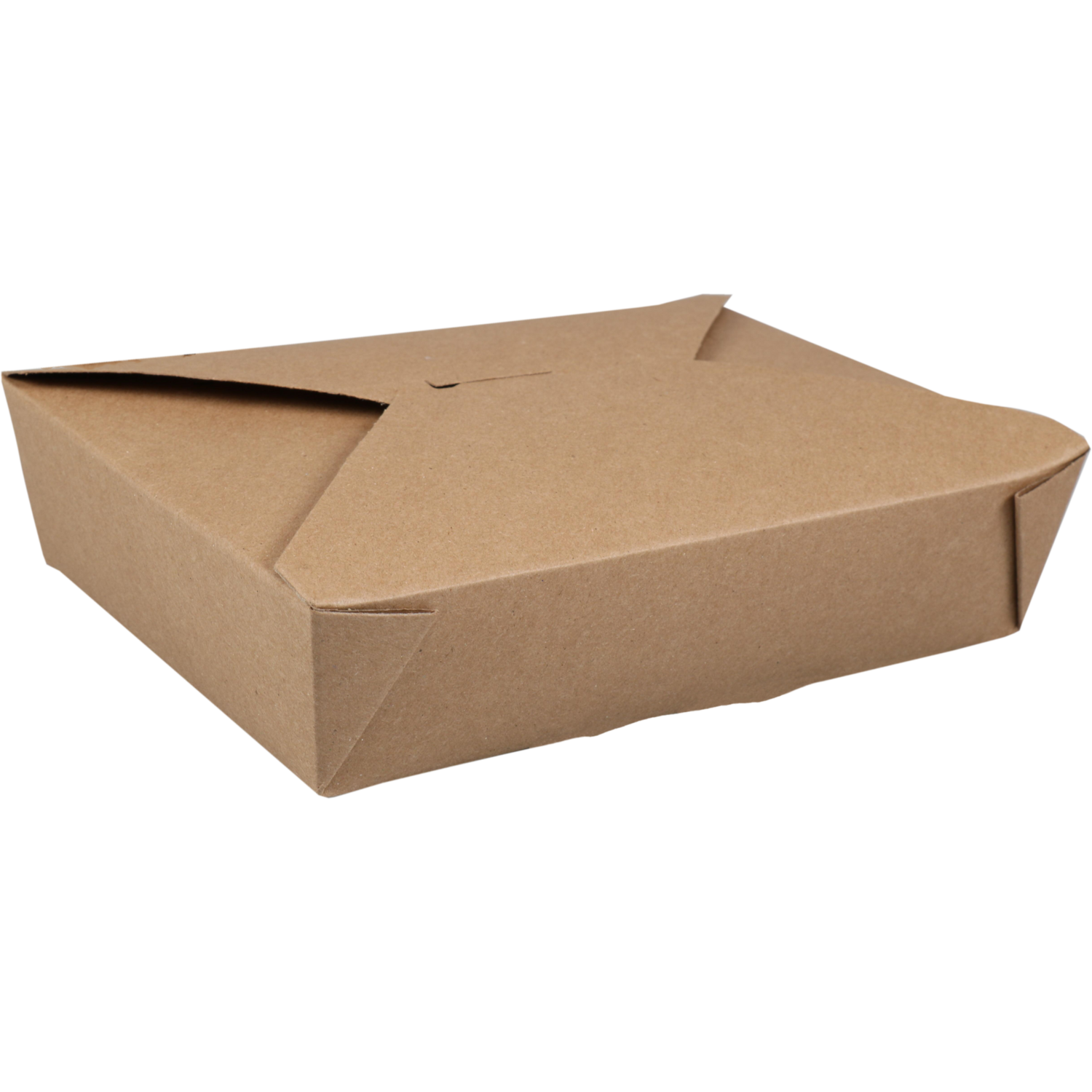 Fold-Pak Bak, Karton + PE, 1470ml, oosterse maaltijdbak, 216x159x48mm, bruin 1