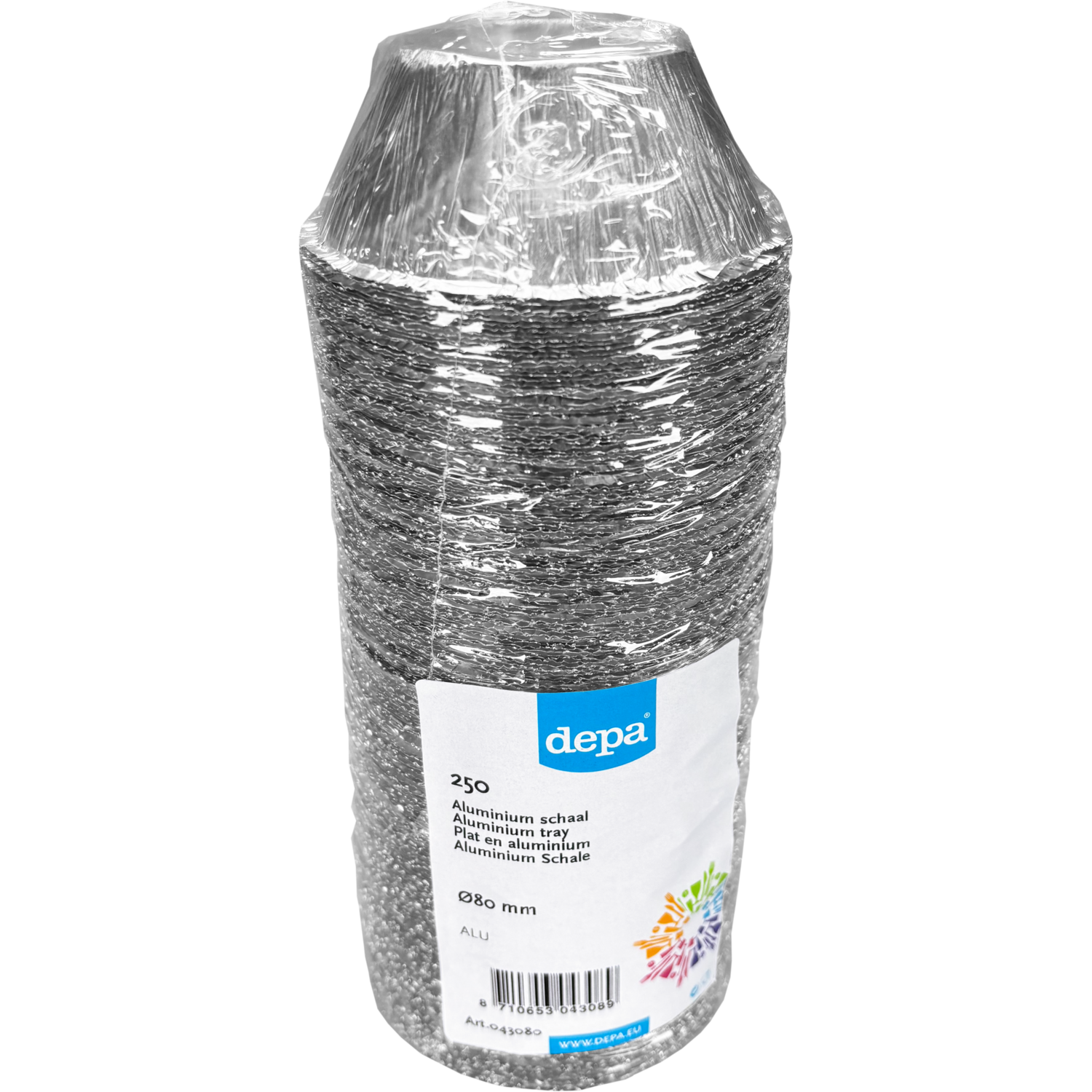 Cup, 70ml, Ø 80mm, 30mm, aluminium, zilver 6
