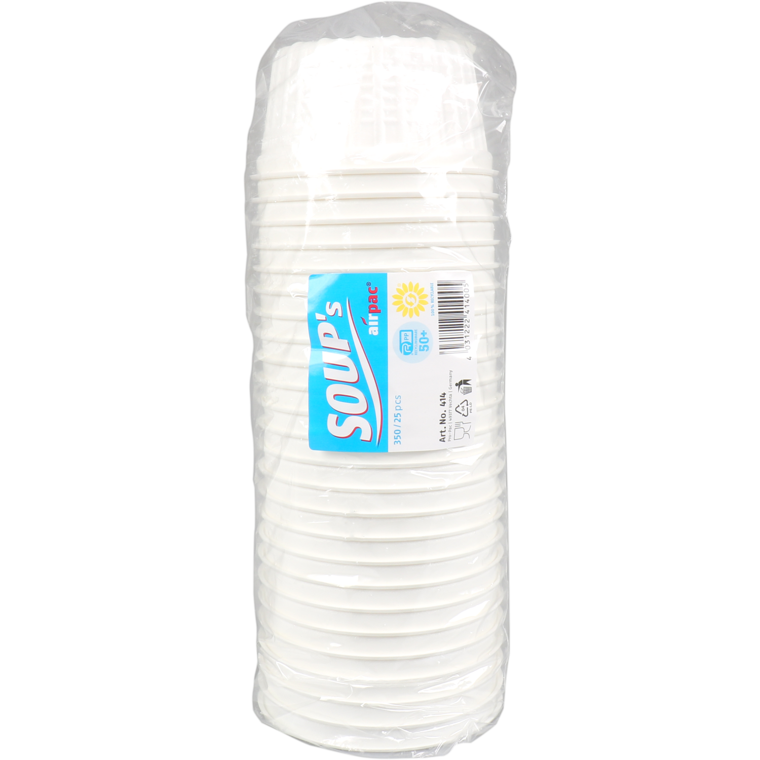  Soepbeker, PP, 350ml, Ø115mm, wit 2