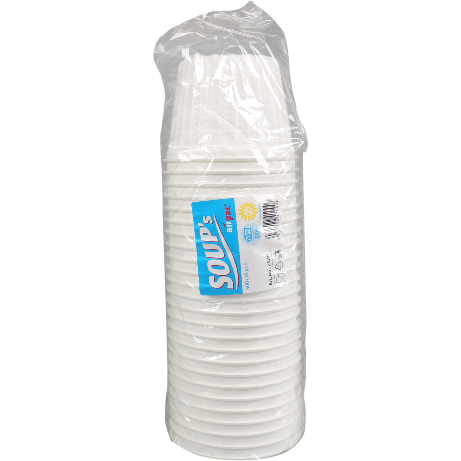  Soepbeker, PP, 500ml, Ø115mm, wit 2