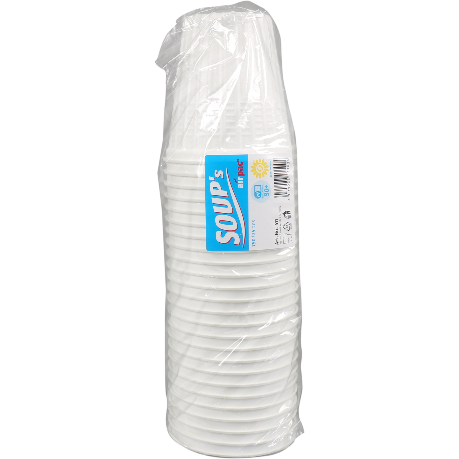  Soepbeker, PP, 750ml, Ø115mm, wit 2