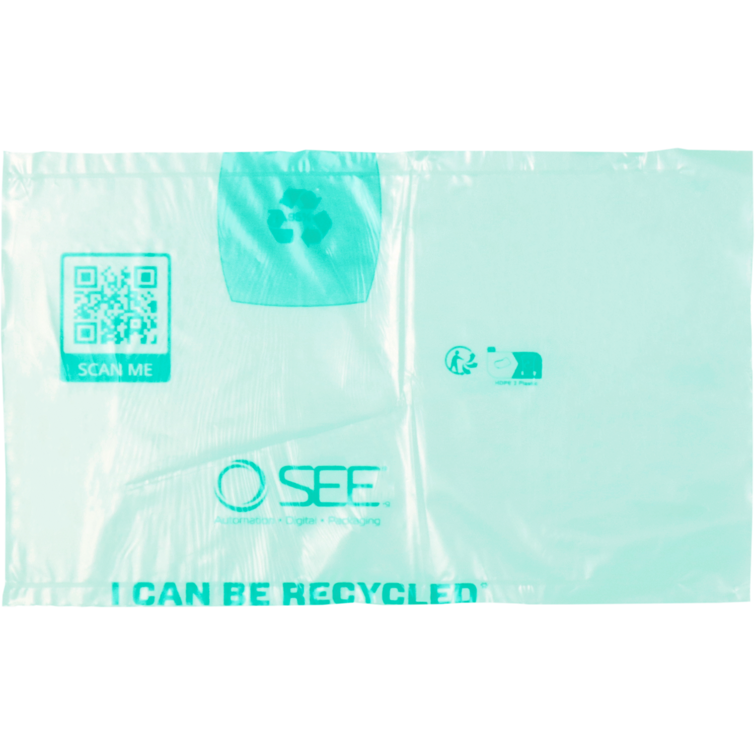 Vulmateriaal, gerecycled LDPE, 1280m, 200cm, transparant 2