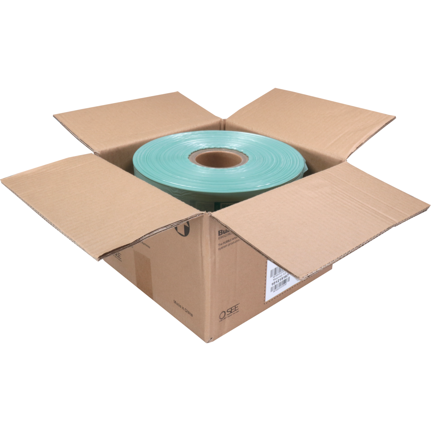 Vulmateriaal, gerecycled LDPE, 1280m, 200cm, transparant 6