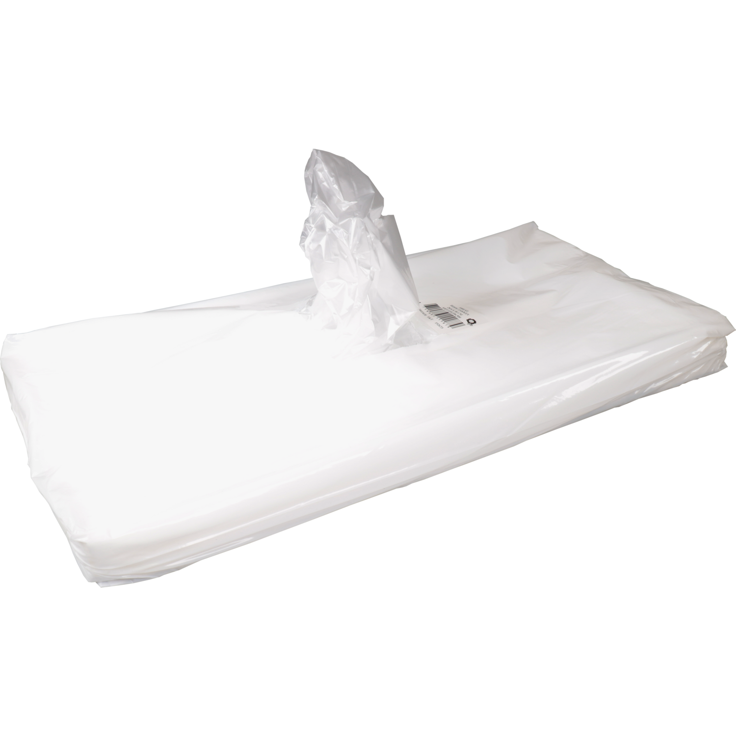 Top Quality Zak, Zijvouwzak, HDPE, 28/ 8x56cm, transparant 2