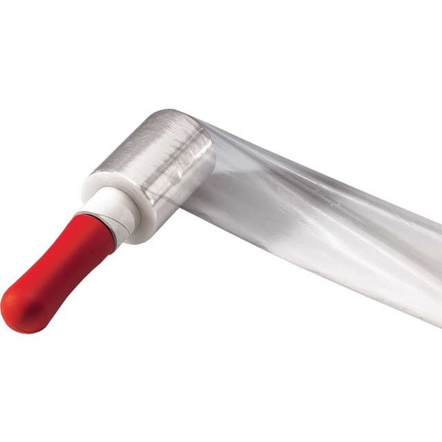 Folie, handrol mini stretchfolie, LLDPE, 10cm, 150m, 17my, transparant 1