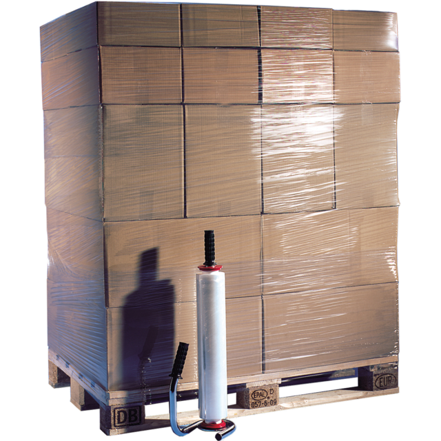 Folie, handrol stretchfilm, LLDPE, 50cm, 270m, 23my, transparant 1