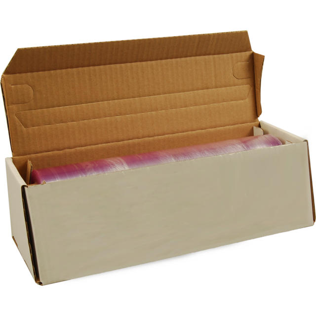 Folie, rekfolie ongeperforeerd, PVC, 30cm, 300m, transparant 1