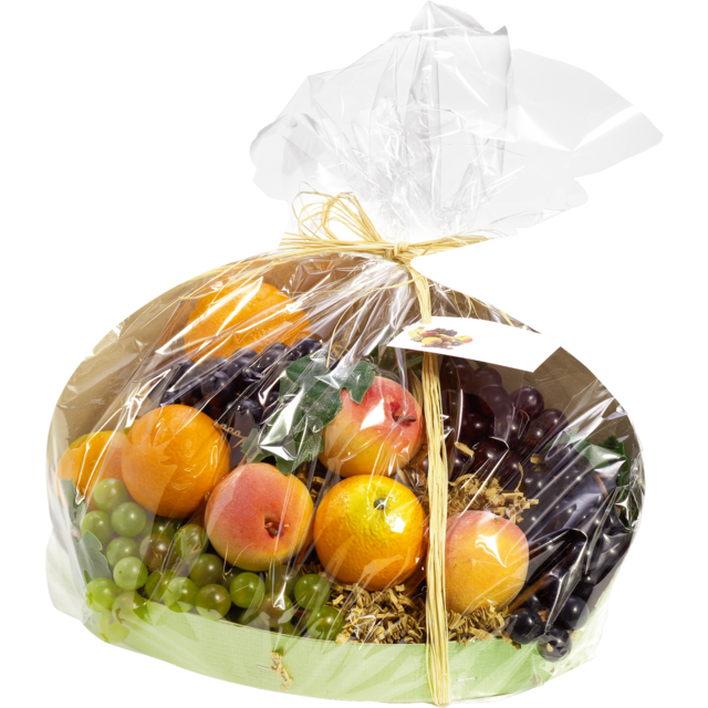 Folie, fruitmandfolie, OPP, 70cm, 50m, 25my, transparant 2