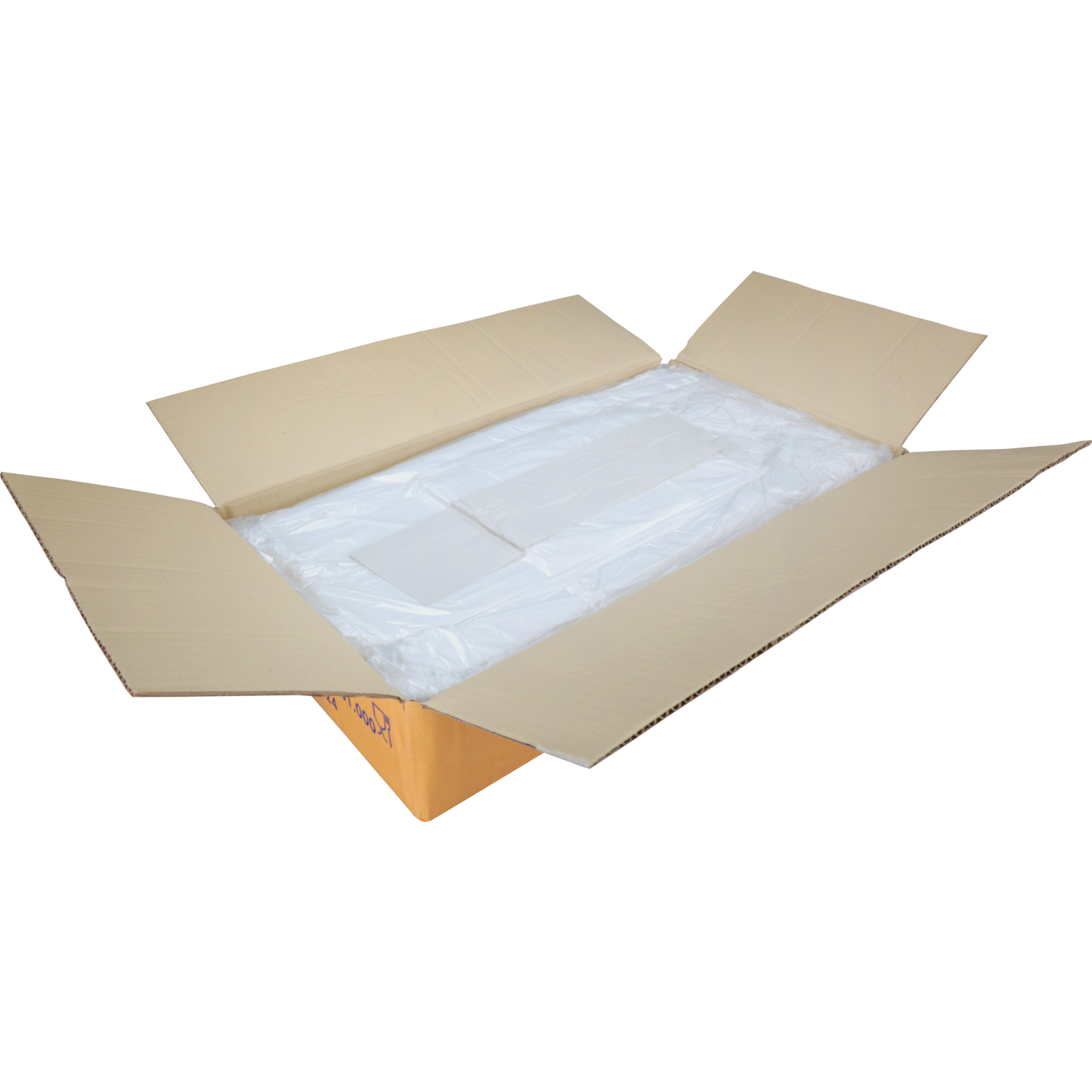 Top Quality Tas, HDPE, geblokt, 27x 6x48cm, hemddraagtas, wit 3