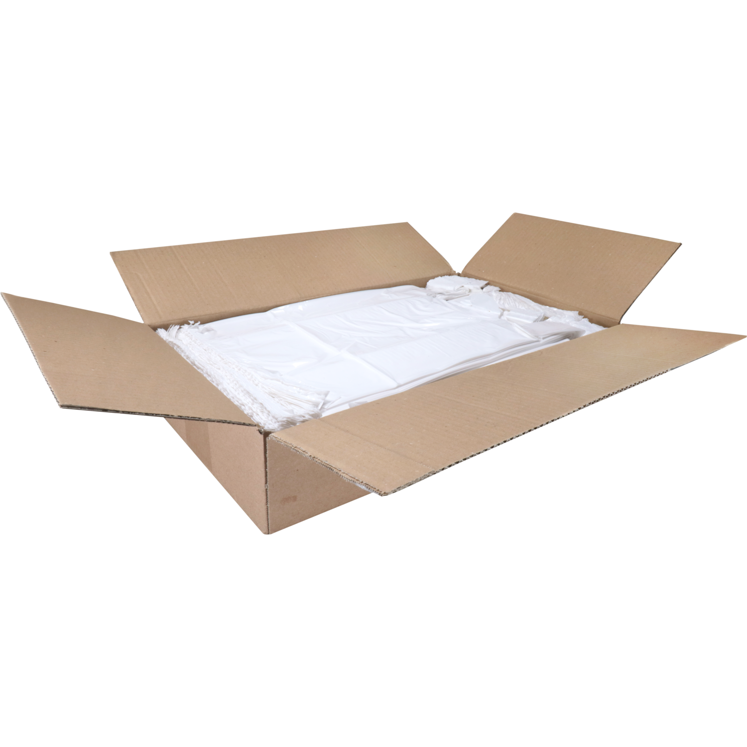 Tas, LLDPE, geblokt, 27x 6x48cm, hemddraagtas, wit 4