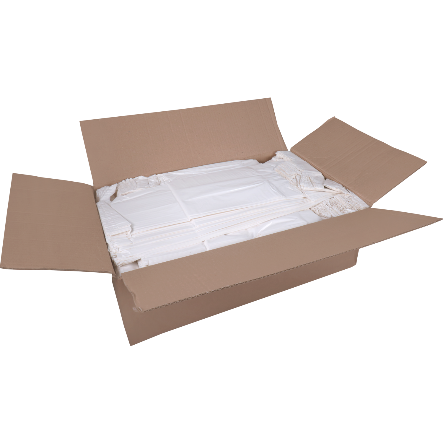 Tas, LLDPE, geblokt, 30x 10x60cm, hemddraagtas, wit 3