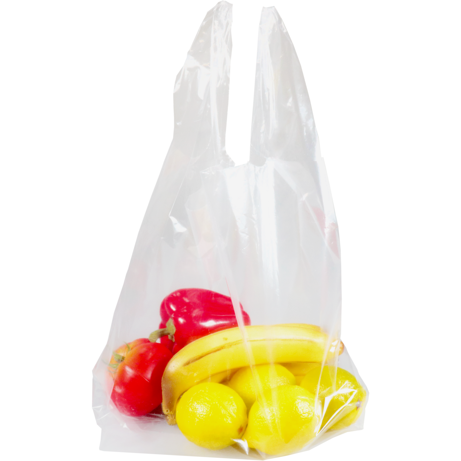 Tas, LDPE, geblokt, 25x 6x50cm, hemddraagtas, transparant 3