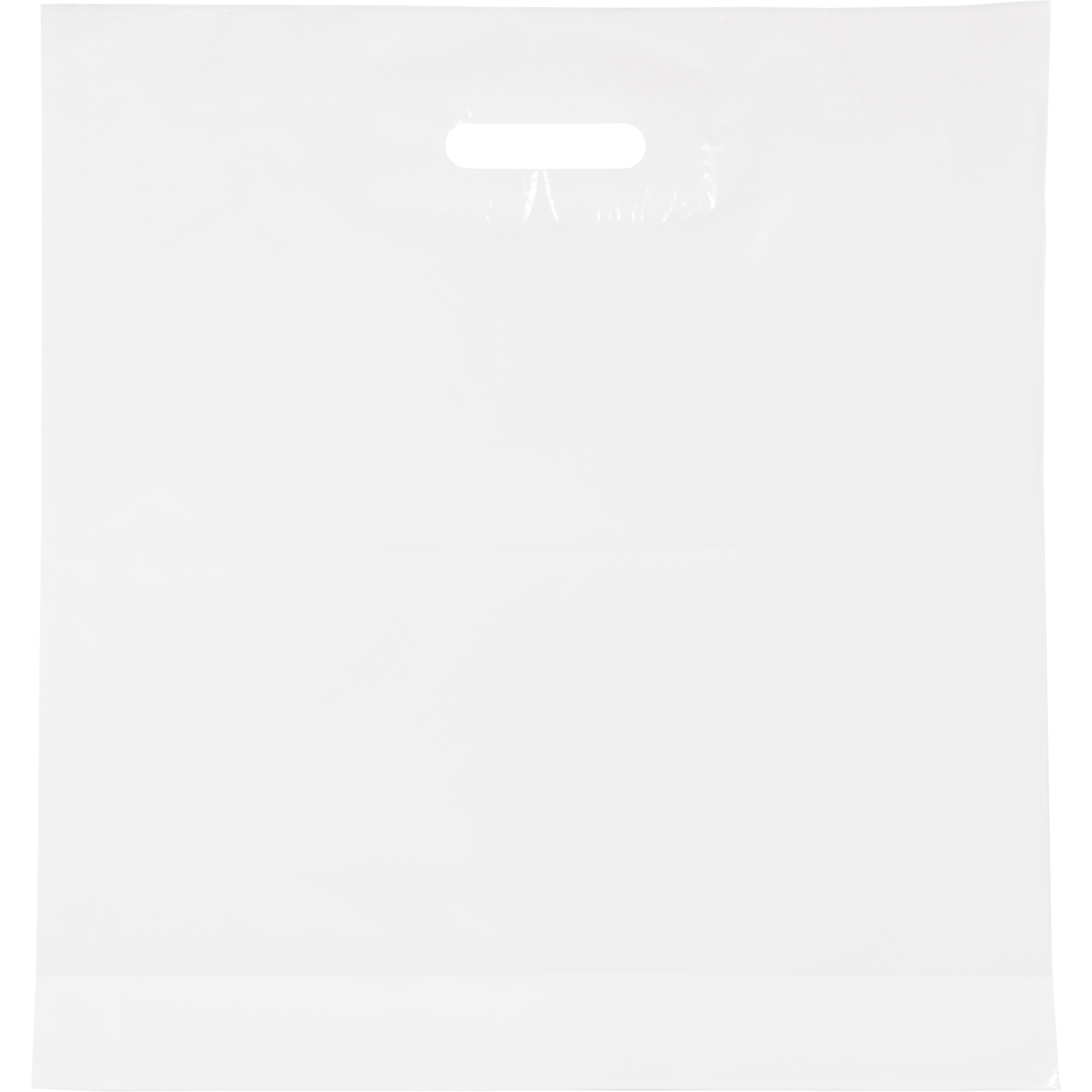 Tas, LDPE, 45x 4x50cm, draagtas, wit 1
