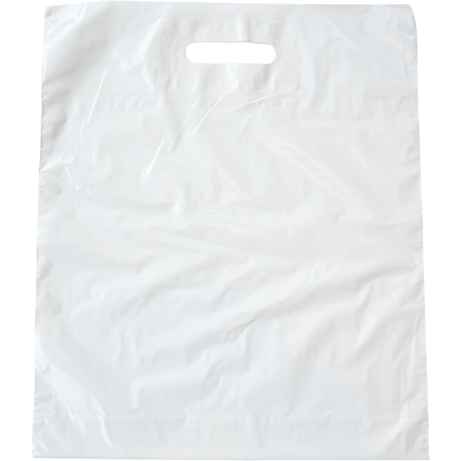 Tas, LDPE, dKT, 37x 4x44cm, draagtas, wit 1