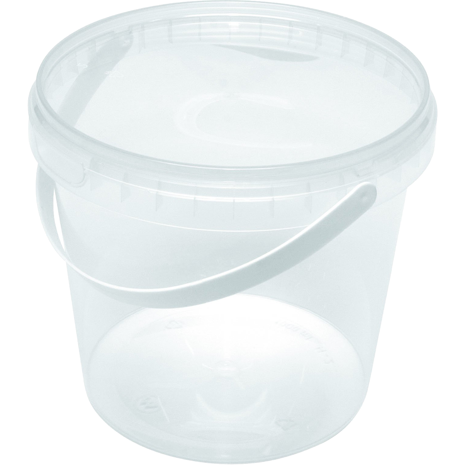 Cup, met deksel en hengsel, garantiesluiting, 600ml, pP, transparant 1