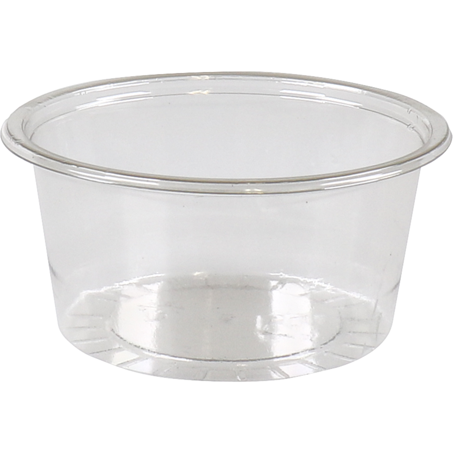 Cup, 100ml, Ø 75mm, gerecycled PET, transparant 1