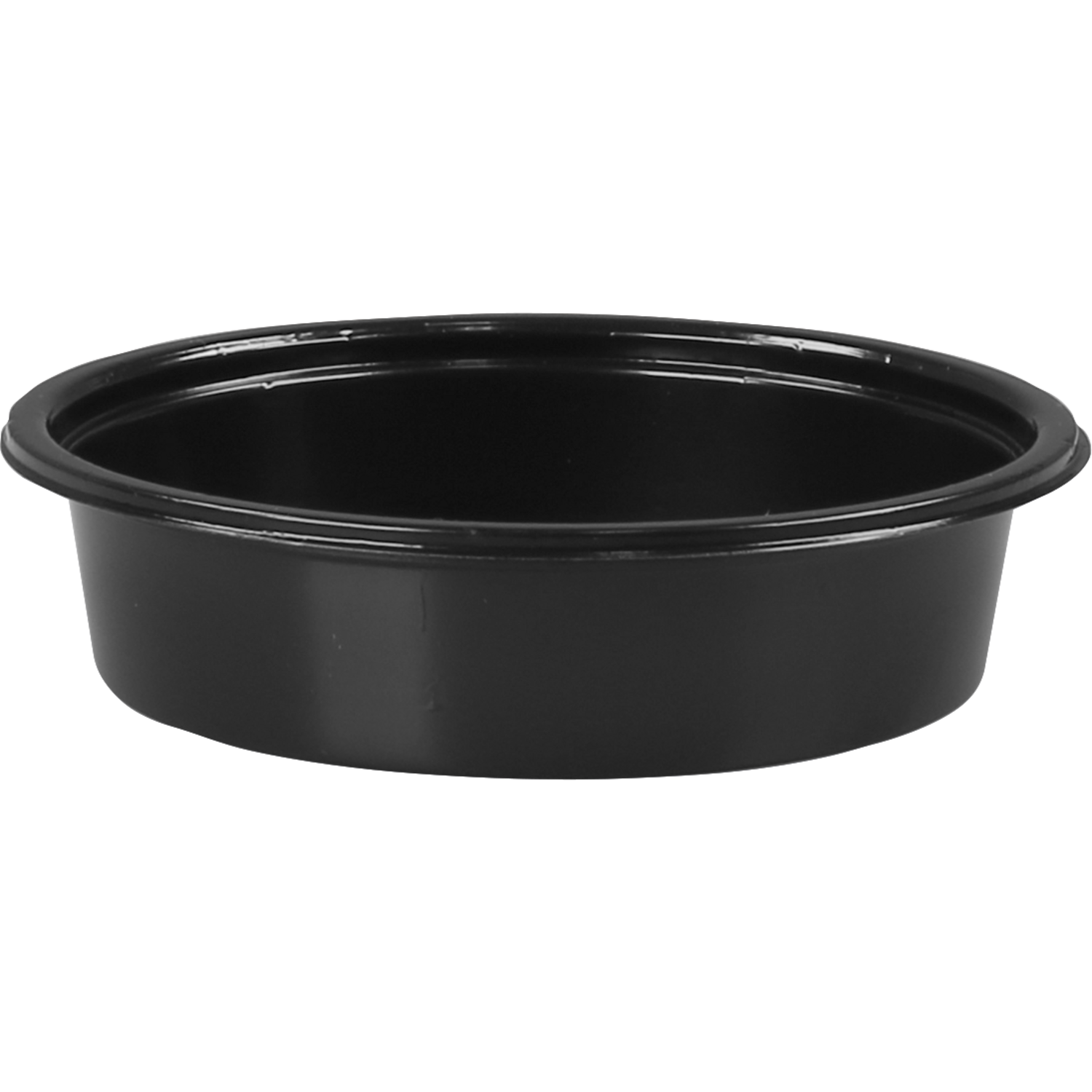 Cup, gerecycled PET, 50ml, Ø 75mm, zwart 1