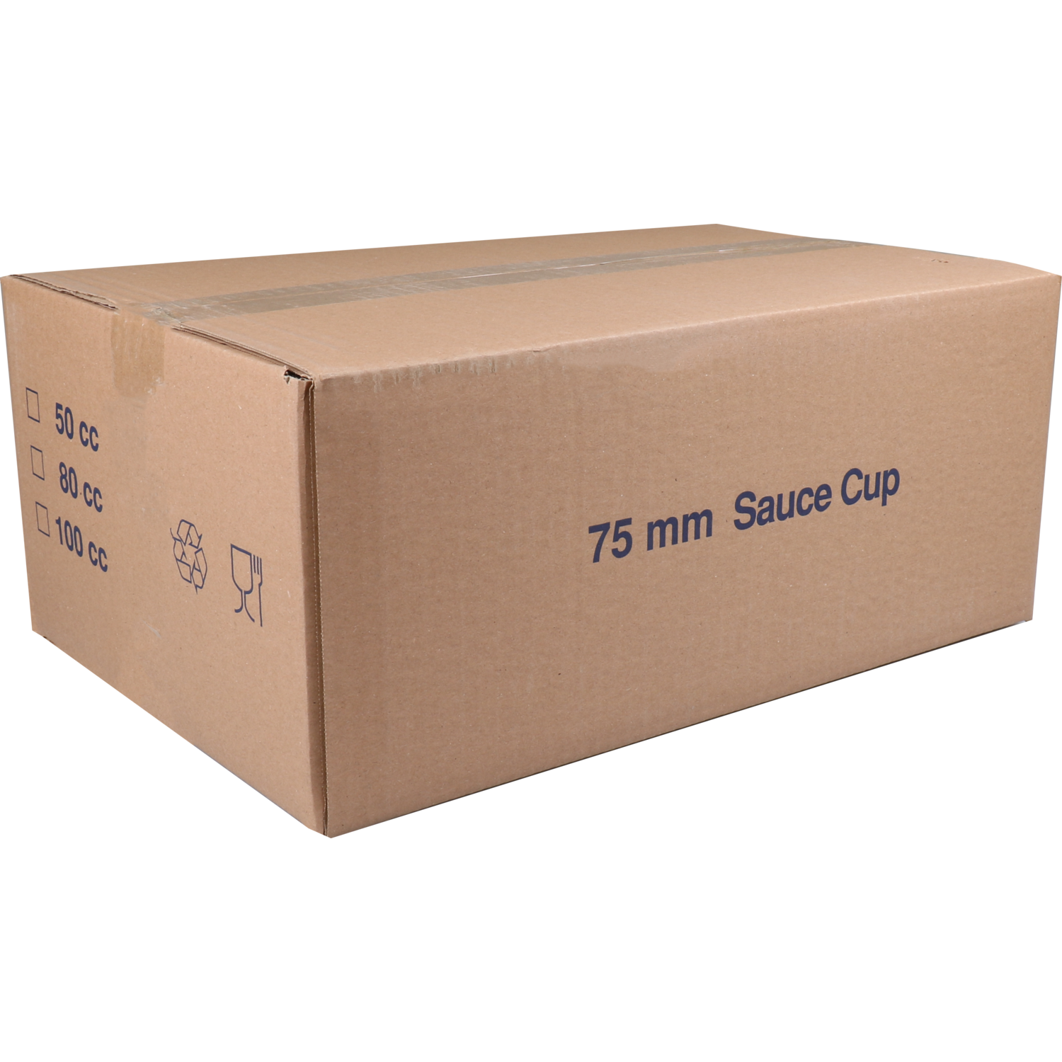 Cup, 80ml, Ø 75mm, gerecycled PET, zwart 3