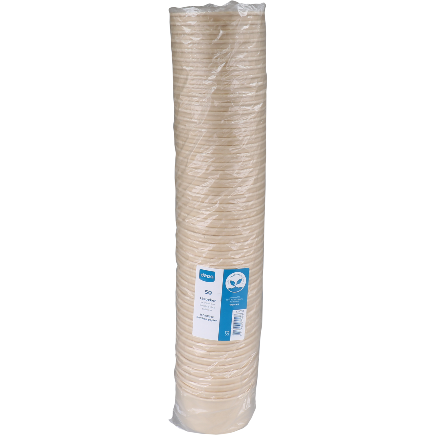 Depa, IJsbeker, Bamboepapier + PE, 150ml, 6oz,  2