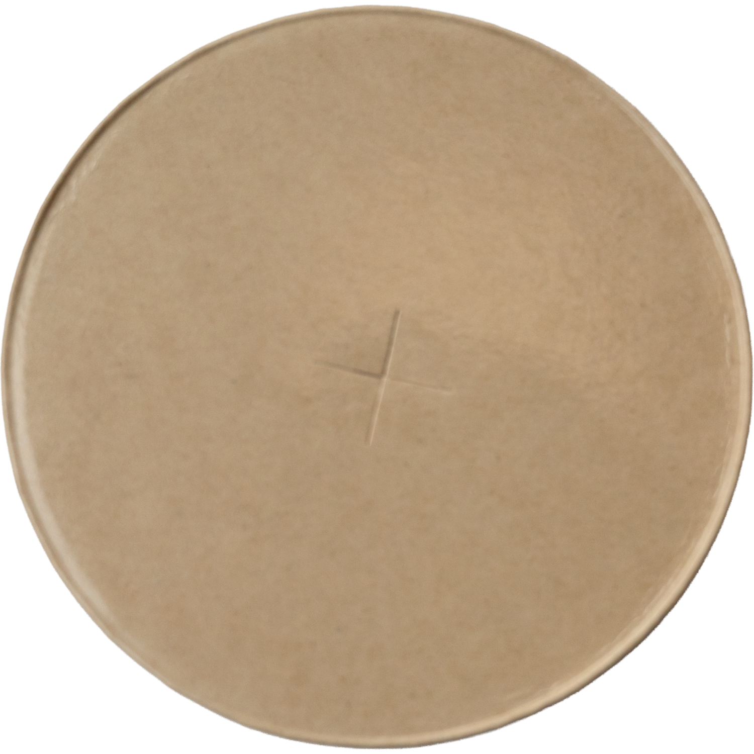 Deksel, milkshakebeker, Karton + PE, rond, x-slot, Ø90mm, naturel 2