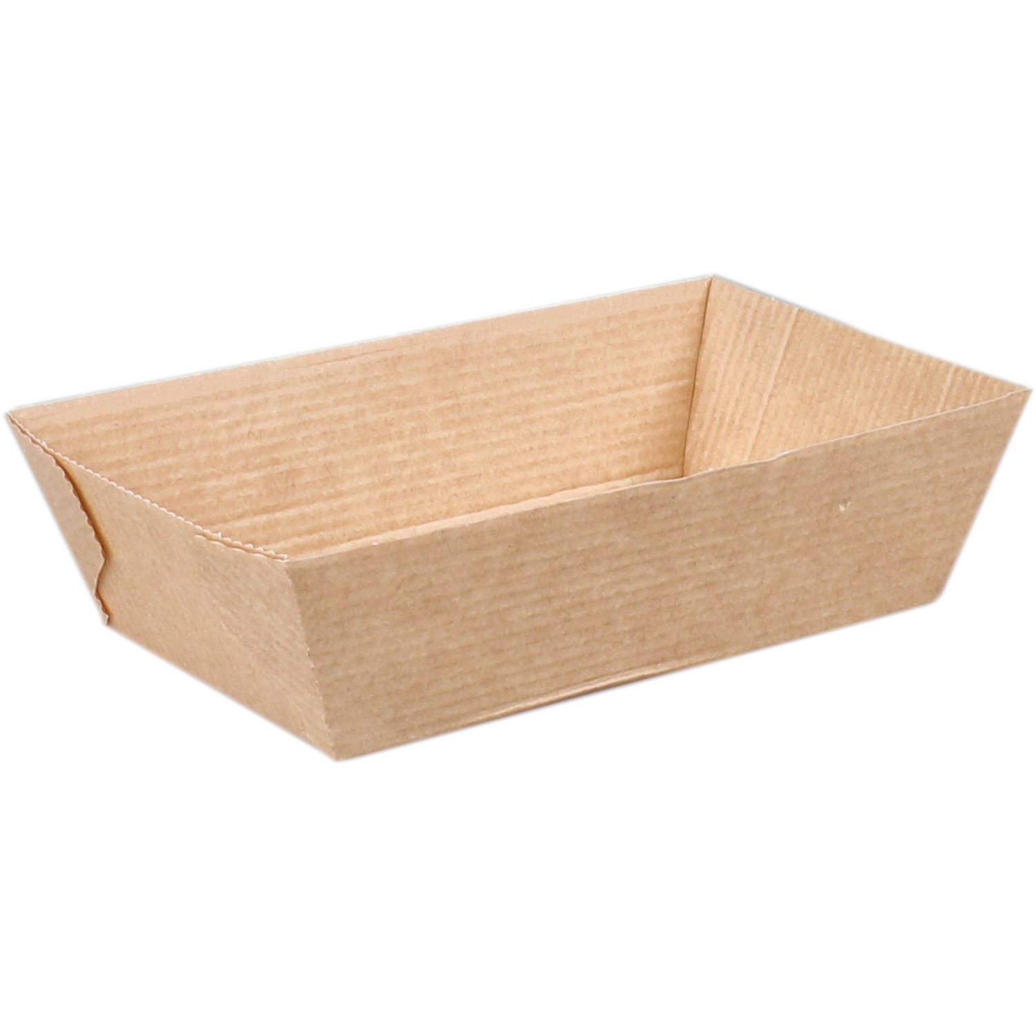 Depa Bak, Ersatzpapier, A9, Golfpapieren snacklijn, snackbak, 110x66x35mm, bruin 1