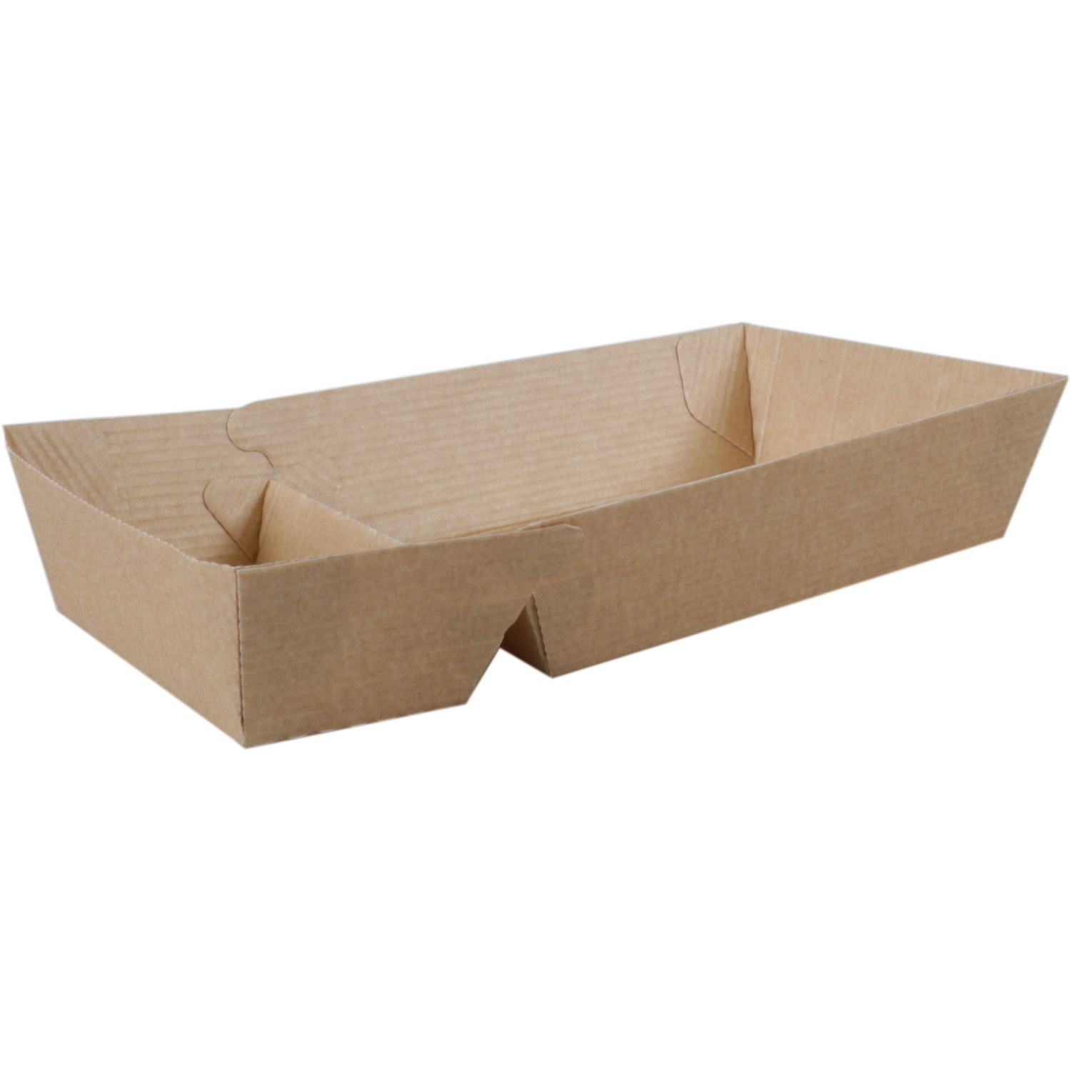 Depa Bak, Ersatzpapier, A20, Golfpapieren snacklijn, snackbak, 179x85x37mm, bruin 1
