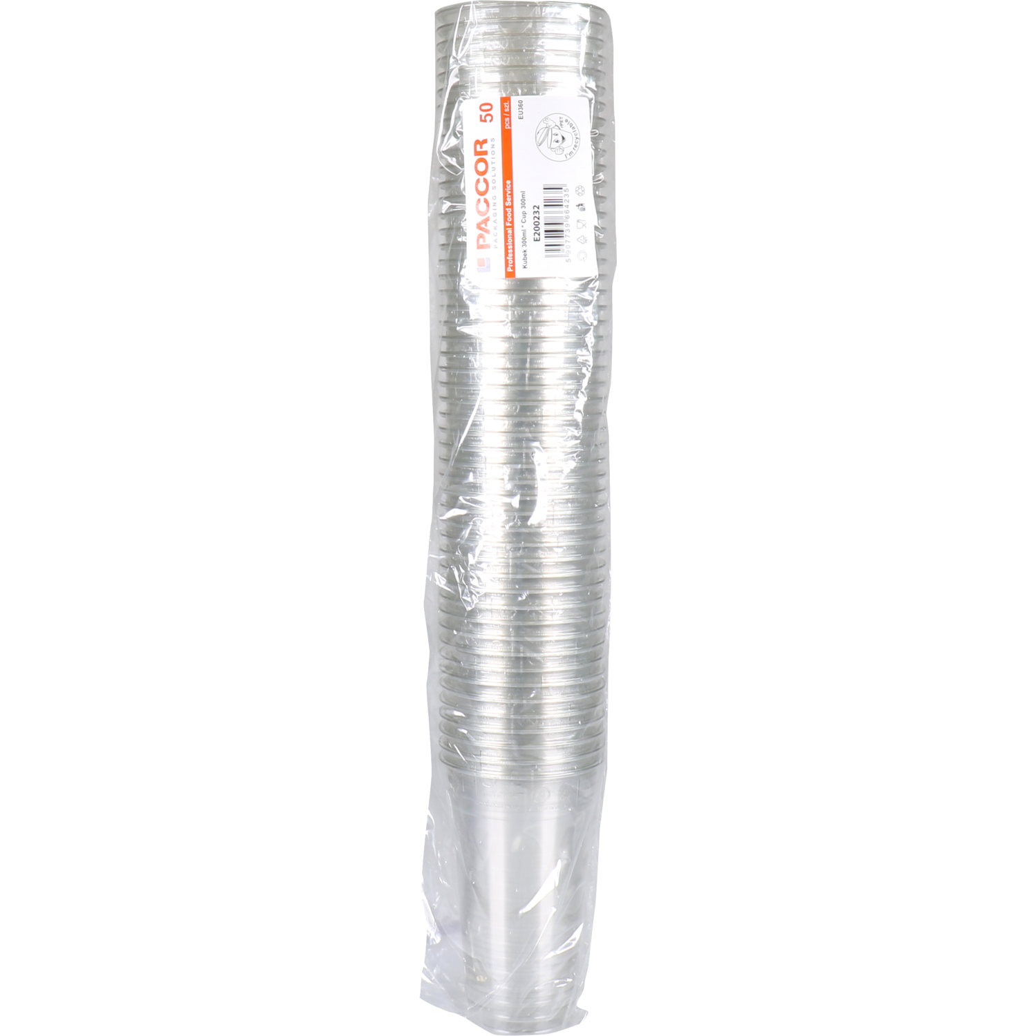Glas, gerecycled PET, 128mm, 0.3l, transparant 2