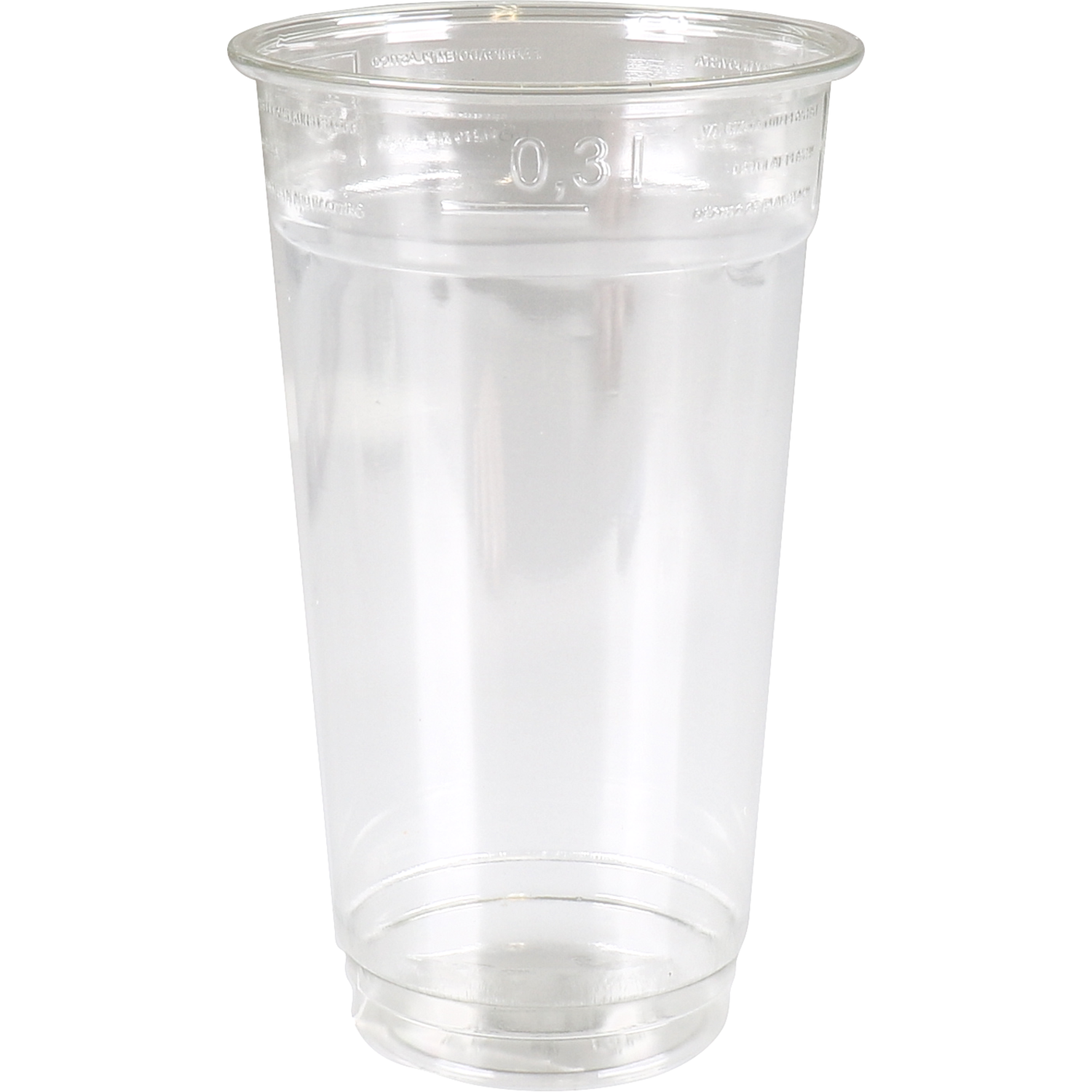 Glas, gerecycled PET, 128mm, 0.3l, transparant 1