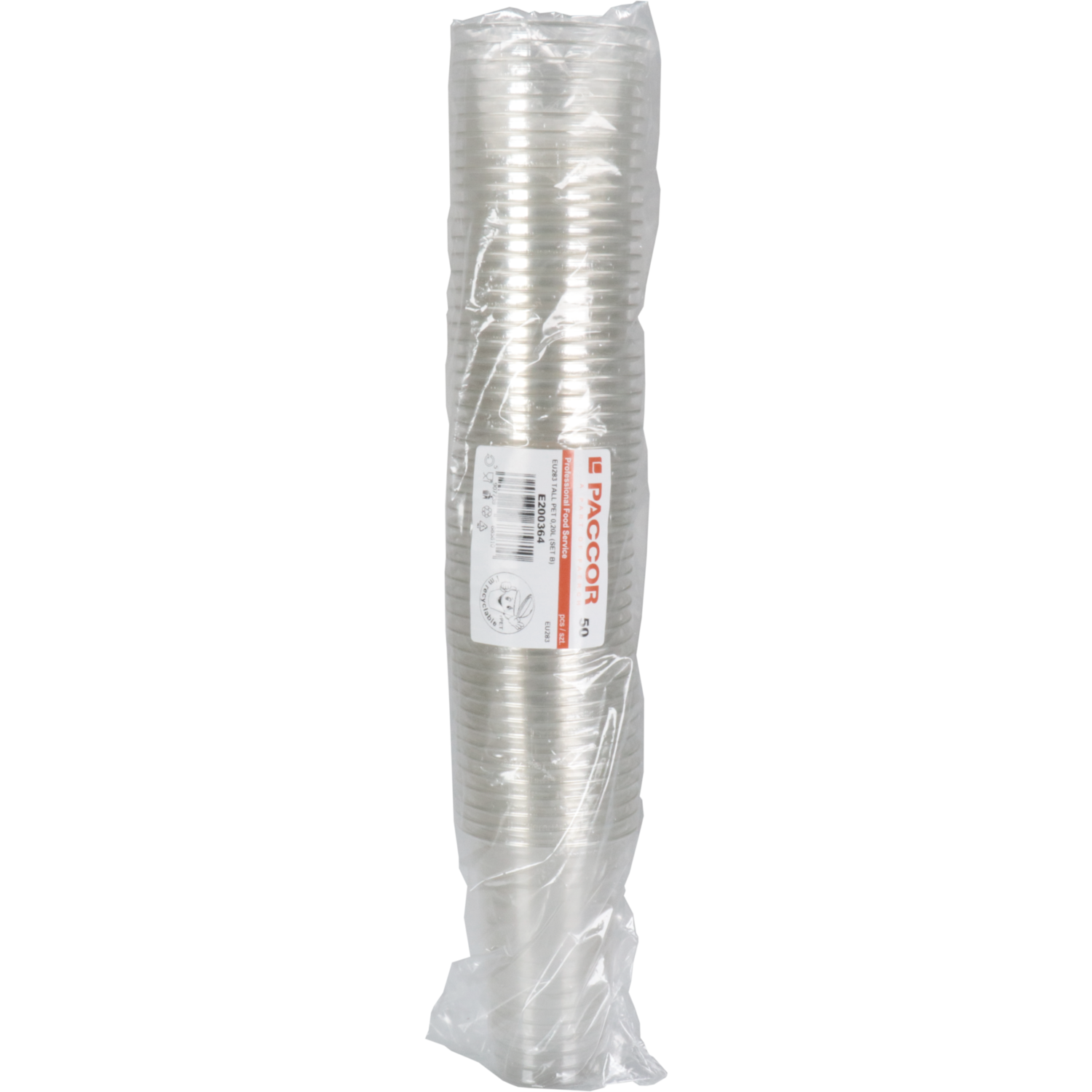 Glas, gerecycled PET, 200ml, 110mm, 0.2l, transparant 4