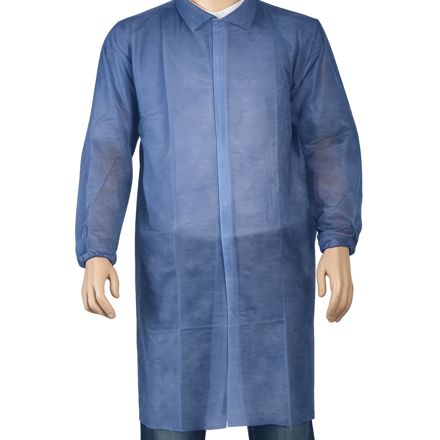 ComFort Bezoekersjas, XXL, met klittenband, PP, blauw 1