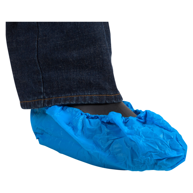 ComFort Schoenovertrek, LDPE, 15x41cm, 70my, blauw 1