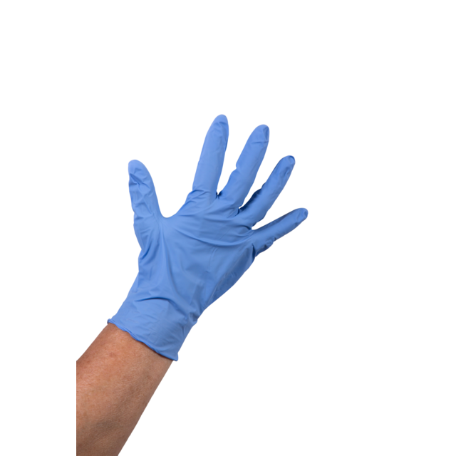 Bodyguards Handschoen, Nitril, ongepoederd, M, 5gr, blauw 1