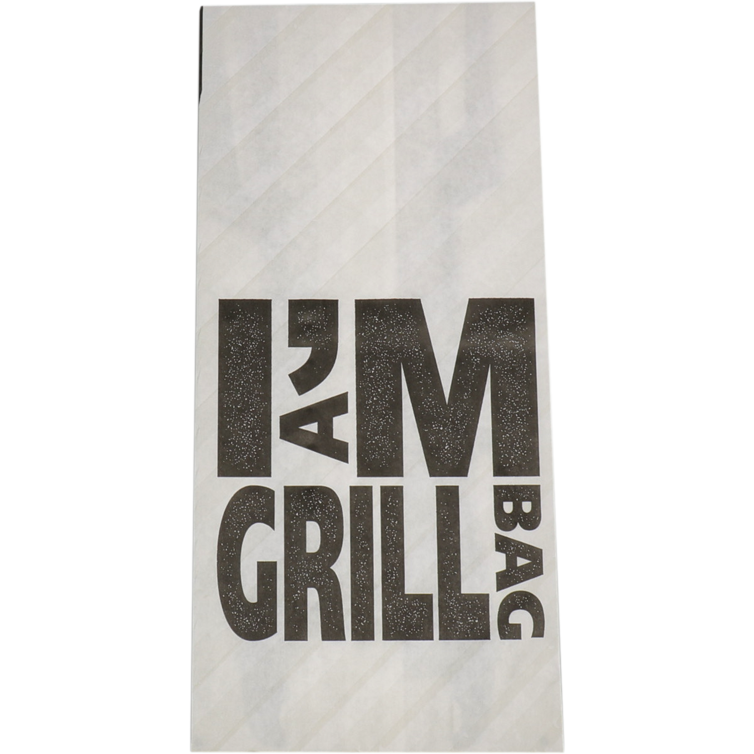 I'M Concept Zak, Grillzak, Kraftpapier + PP, 13/ 8x28cm, I´m a grill bag, wit/zwart 2