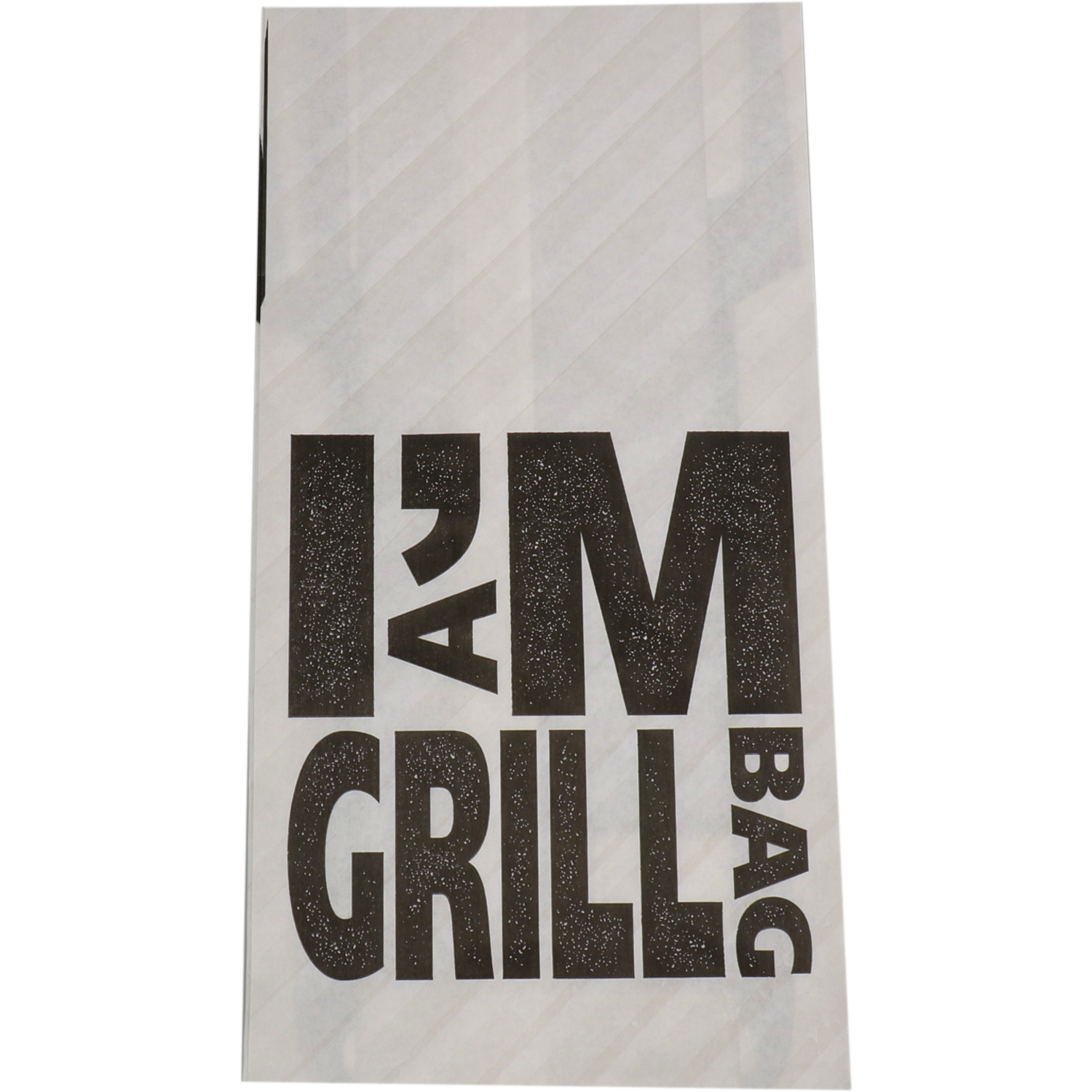 I'M Concept Zak, Grillzak, Kraftpapier + PP, 17/ 7x34cm, I´m a grill bag, wit/zwart 2
