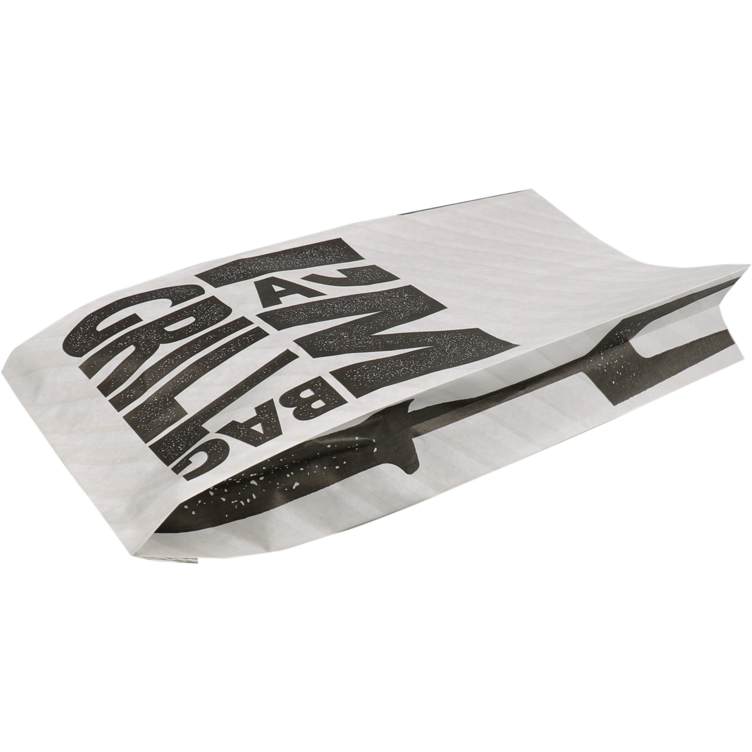 I'M Concept Zak, Grillzak, Kraftpapier + PP, 17/ 7x34cm, I´m a grill bag, wit/zwart 1