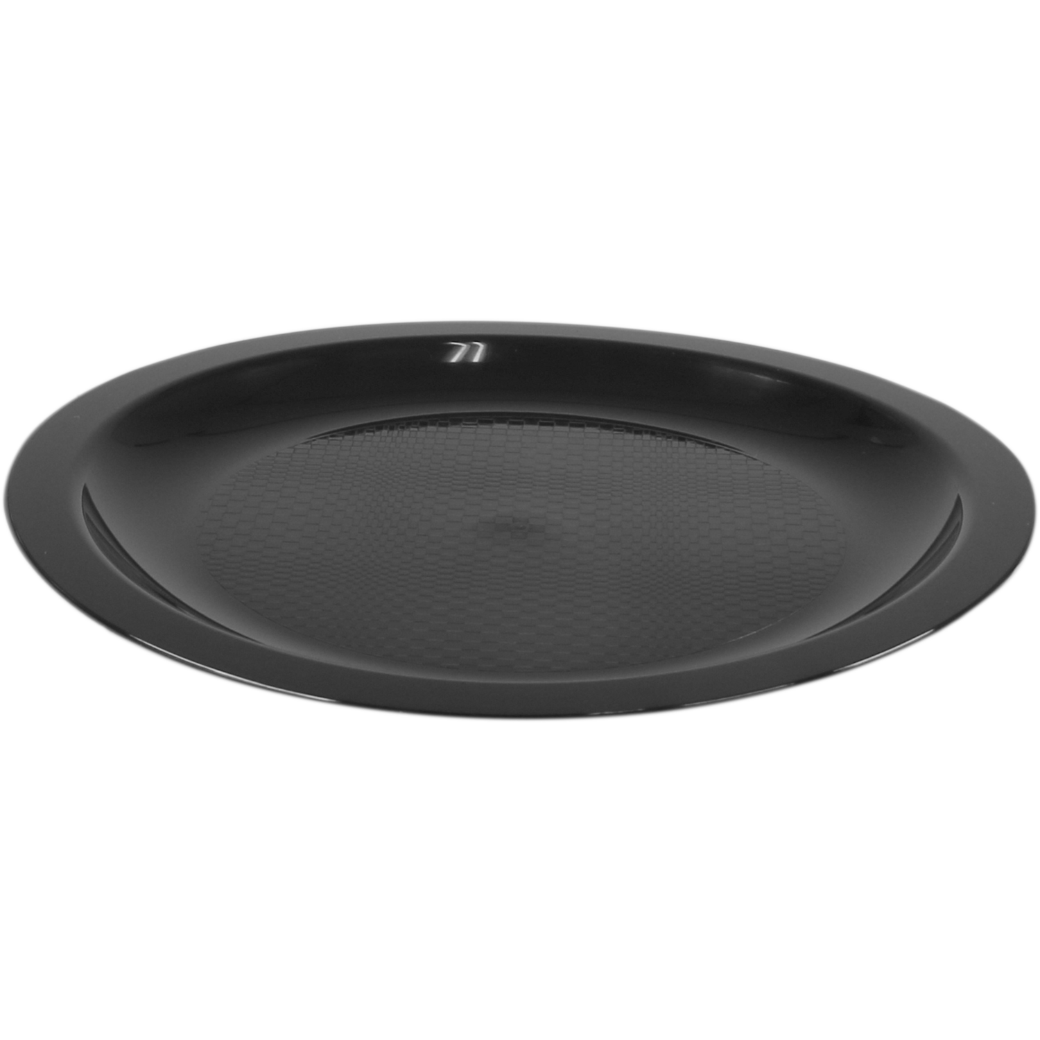 Goldplast Bord, dessertbord, Use & reuse, reusable, rond, 1-vaks, pP, Ø18.5cm, zwart 1