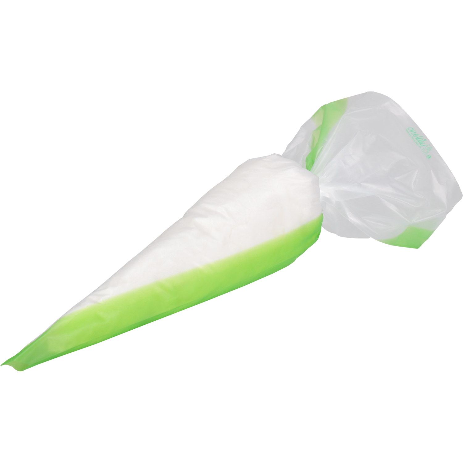 Spuitzak, 53x28cm, LDPE, transparant/groen 2