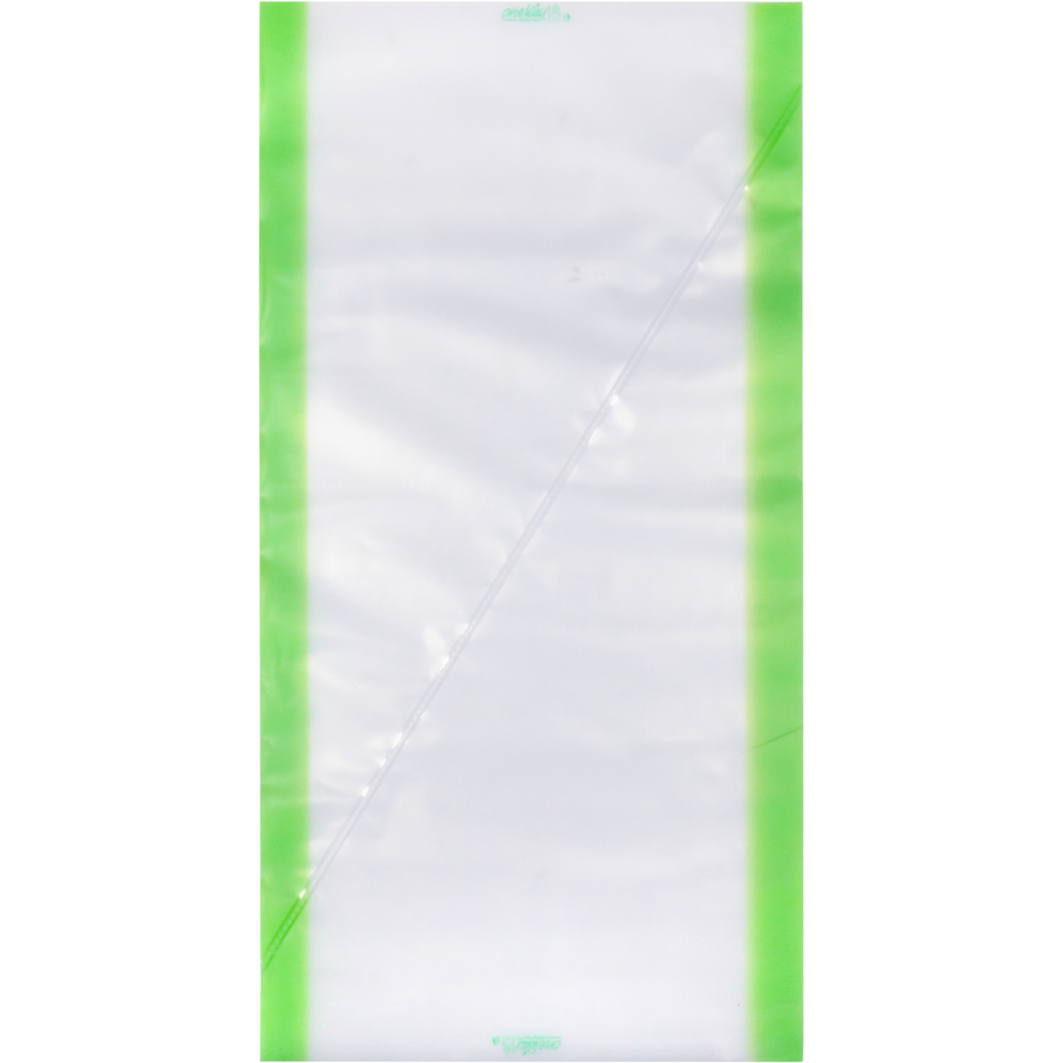 Spuitzak, 53x28cm, LDPE, transparant/groen 3