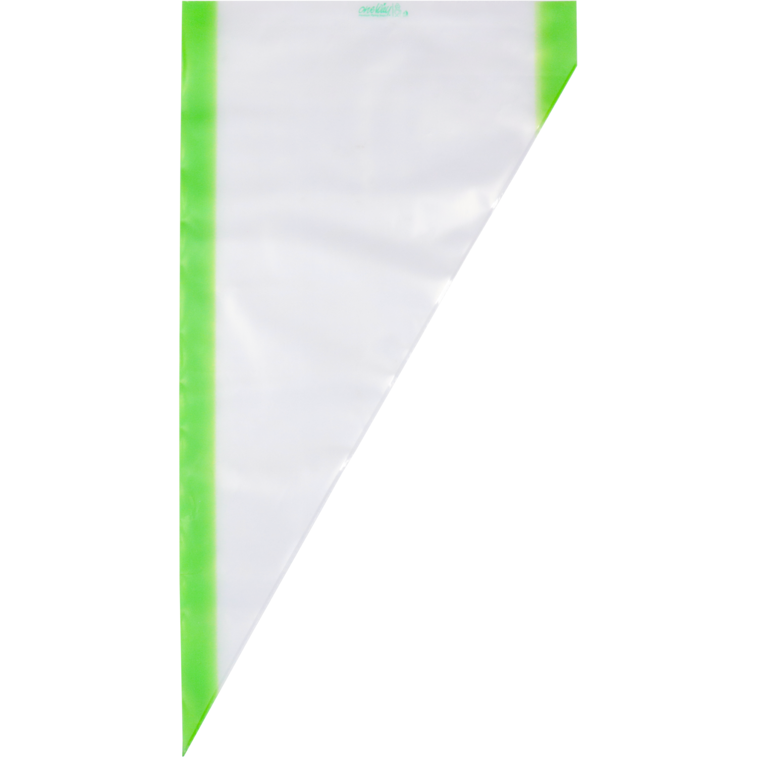 Spuitzak, 53x28cm, LDPE, transparant/groen 1
