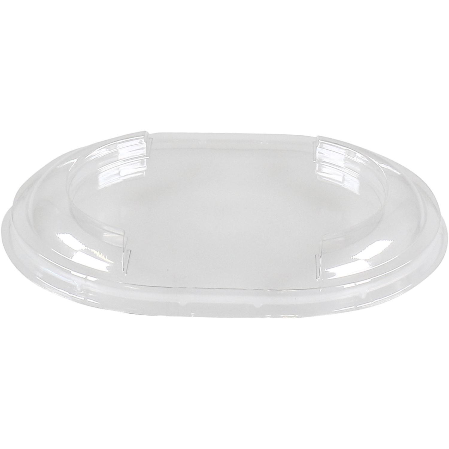 Deksel, PET, ovaal, 143x112x16mm, transparant 1