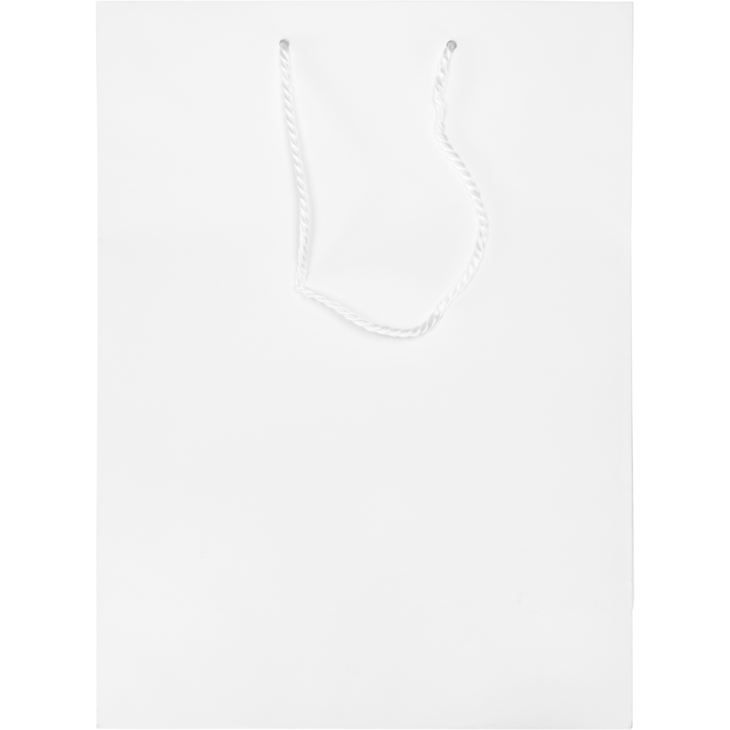 Tas, Papier, met koord, 27x 12x37cm, draagtas, wit 3