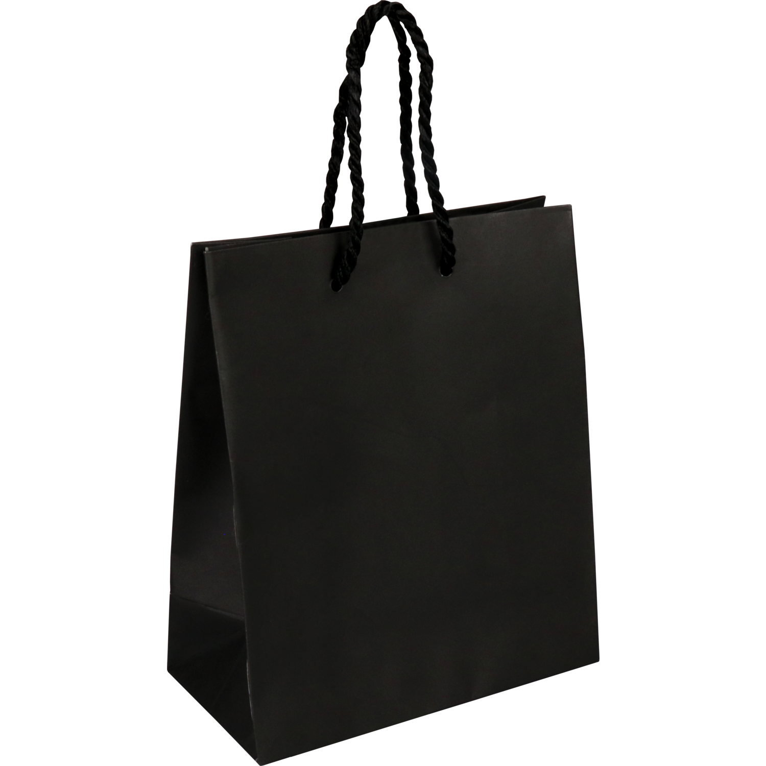 Tas, Papier, met koord, 16x 8x19cm, draagtas, zwart 1