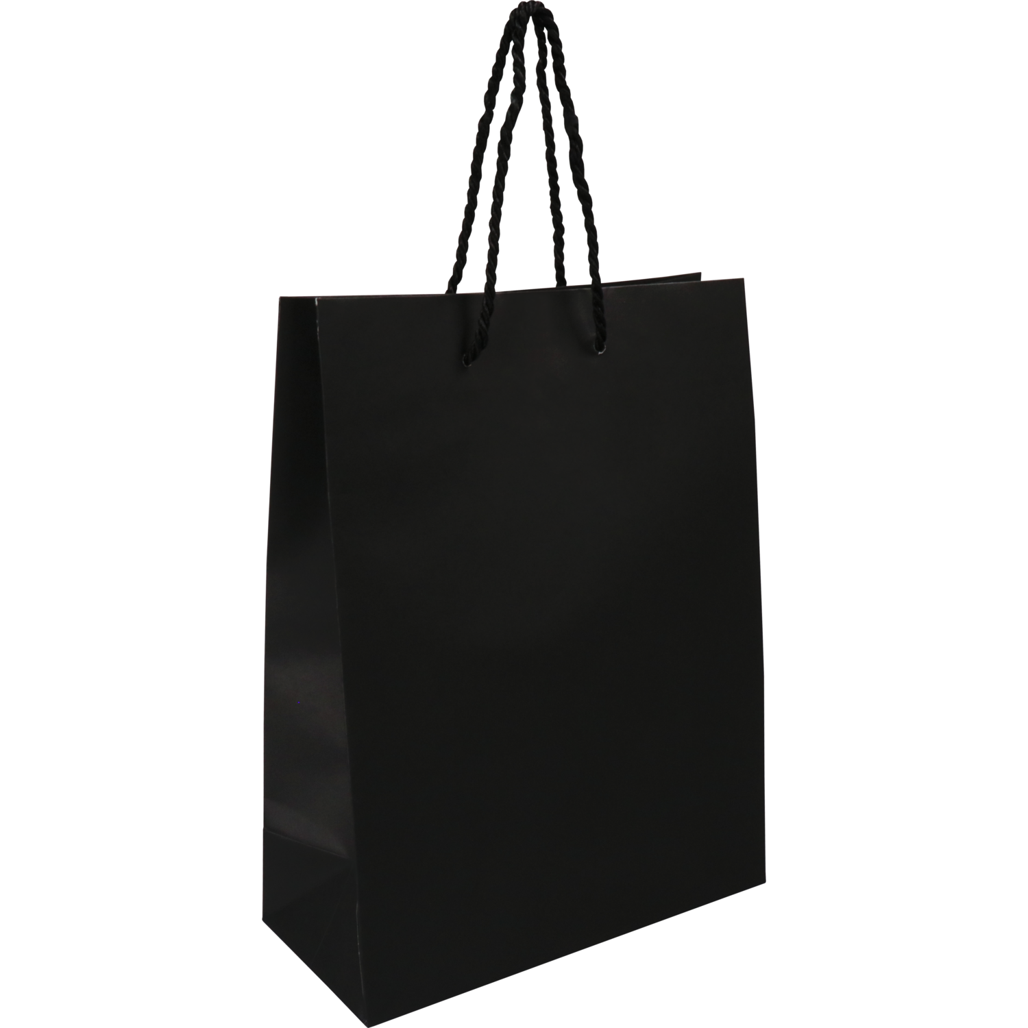 Tas, Papier, met koord, 22x 10x29cm, draagtas, zwart 1
