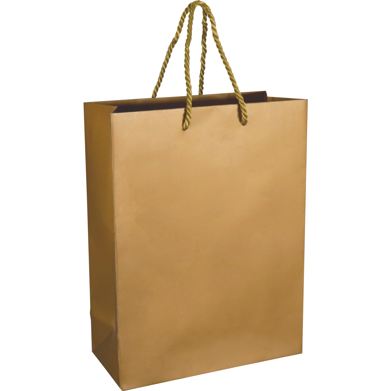 Tas, Papier, met koord, 22x 10x29cm, draagtas, goud/wit 1