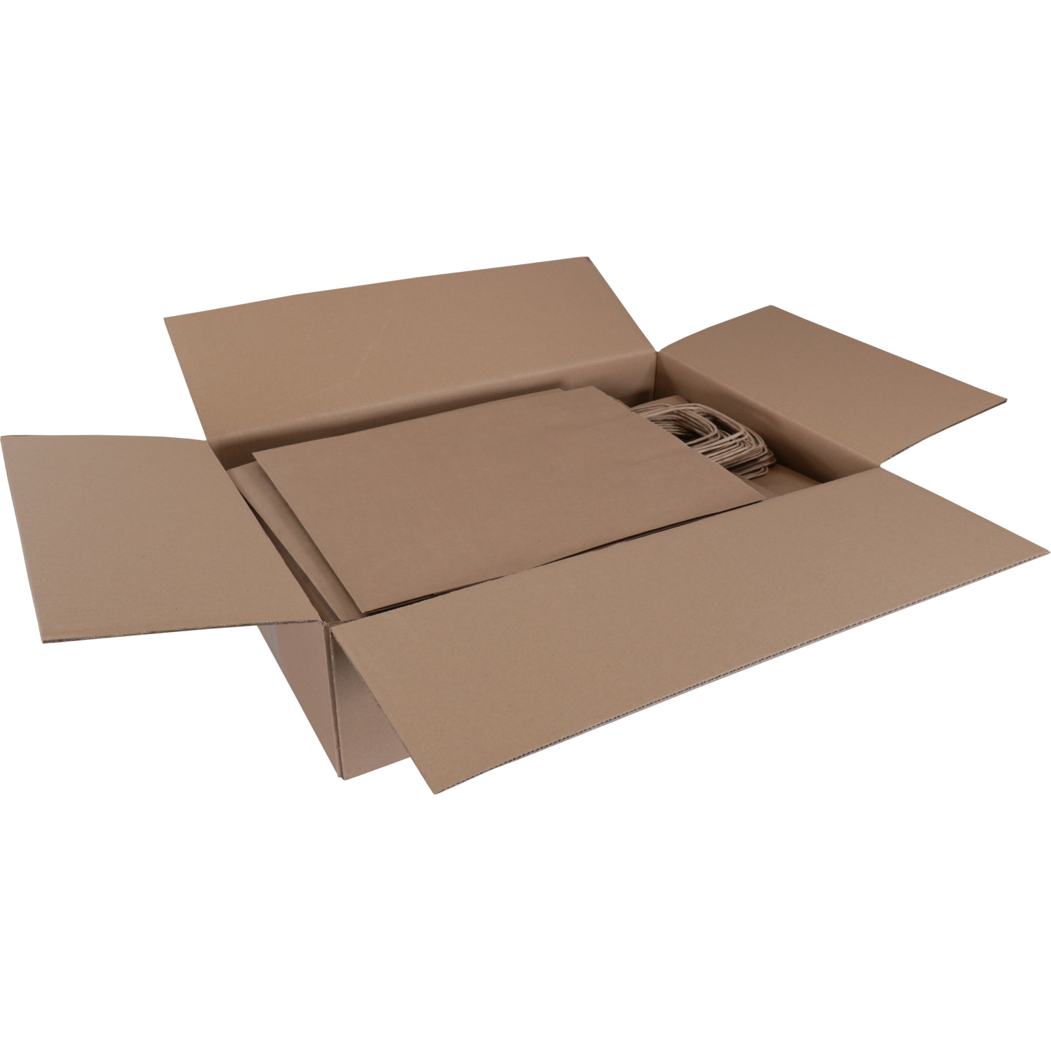 Tas, Kraftpapier, gedraaid papieren koord, 32x 12x41cm, draagtas, bruin 3