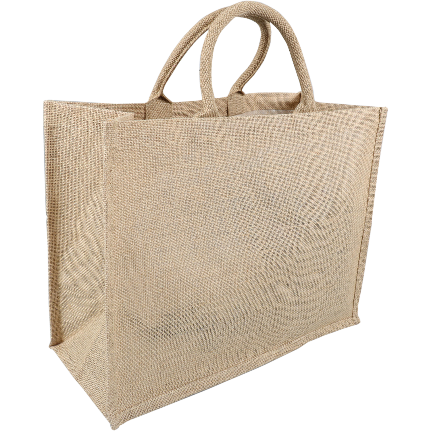 Tas, Jute, landscape, reusable, 43x 20x34cm, draagtas, bruin 1