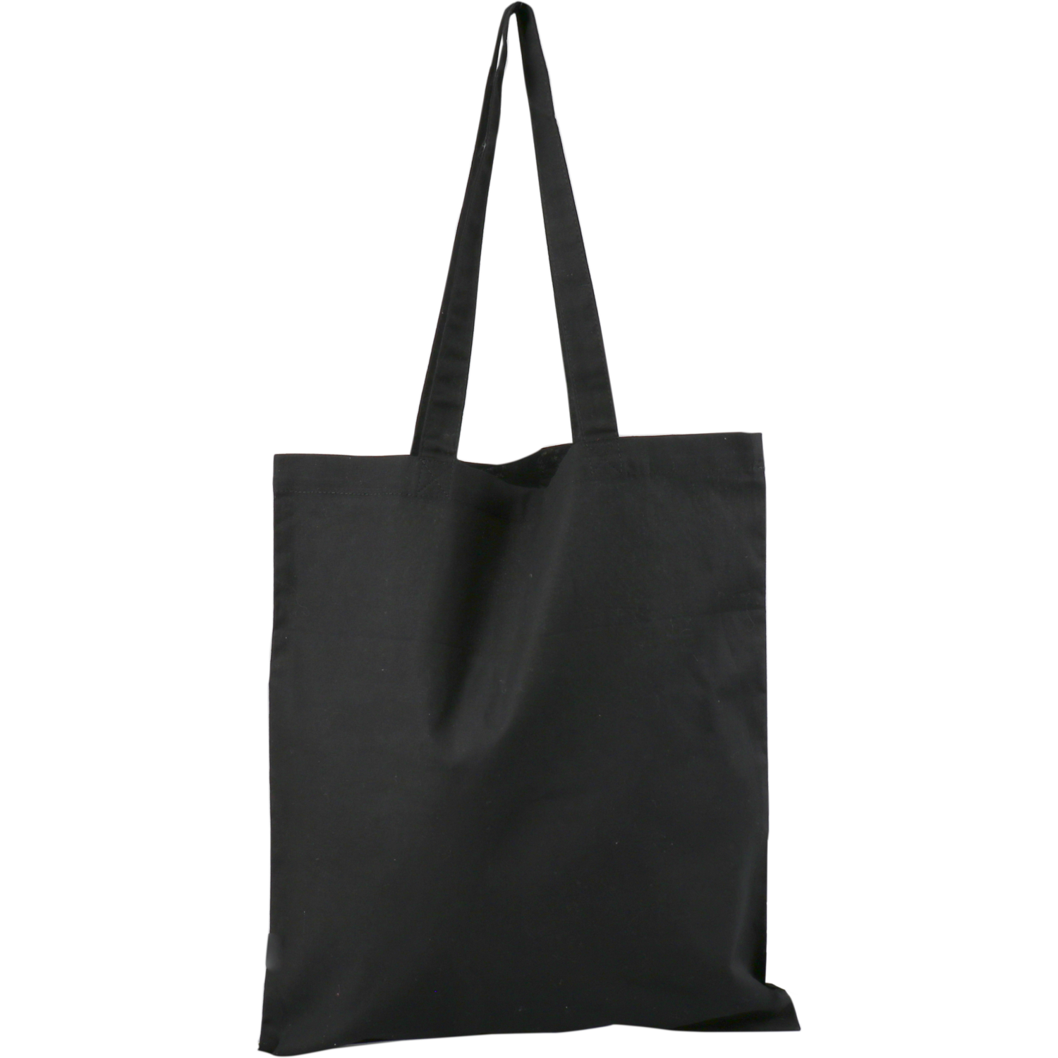 Tas, Katoen, portrait, reusable, 38x42cm, lusdraagtas, zwart 1