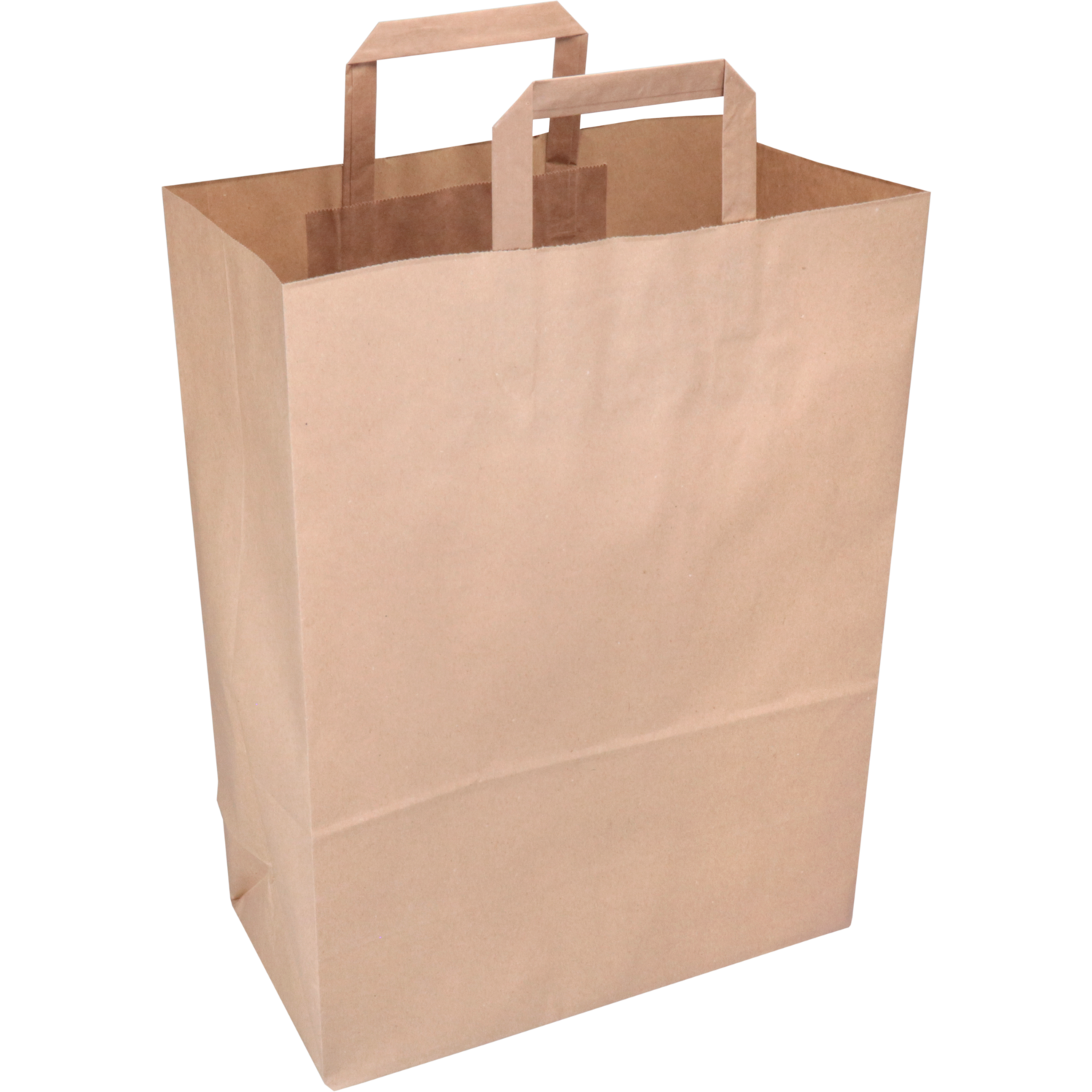 Tas, Papier, platte handgreep, 32x 16x43cm, draagtas, bruin 2