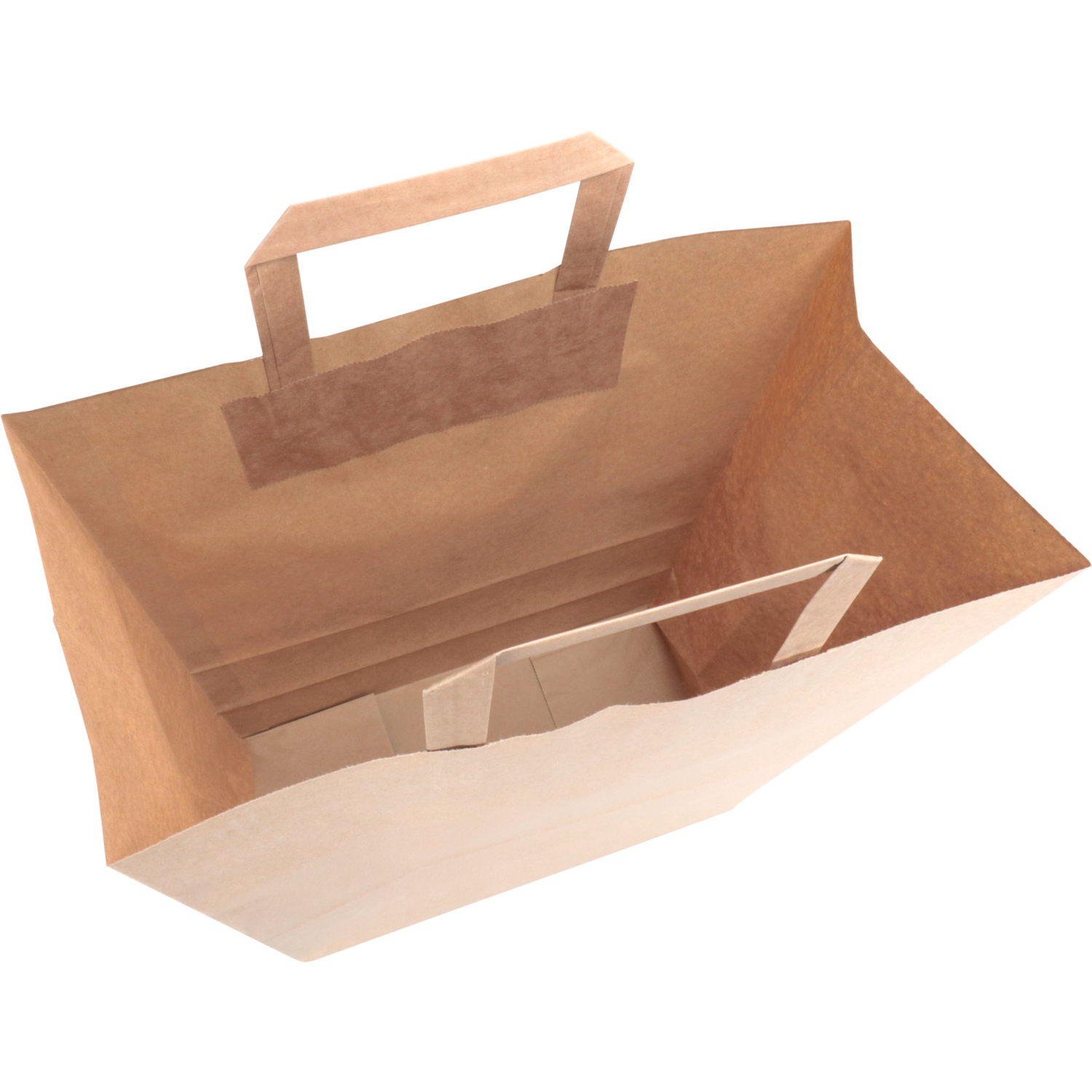 Tas, Papier, platte handgreep, 32x 16x43cm, draagtas, bruin 5